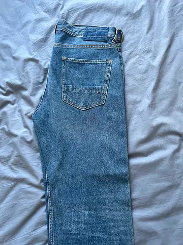 Blue straight-leg denim jeans - brand new- size 34