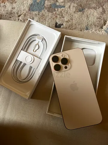 iPhone 16Pro Max 256GB Gold - Good Condition with Box Charger Cable 100% battery
