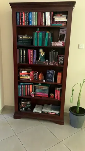Solid Redwood Bookshelf