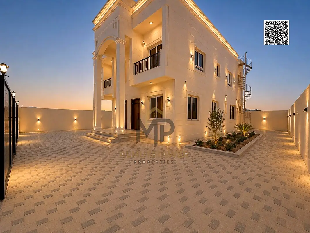 فيلا استثنائيه للبيع بعجمان الرقايب مواطنين عجمان فقط تشطيب فاخر وراقي