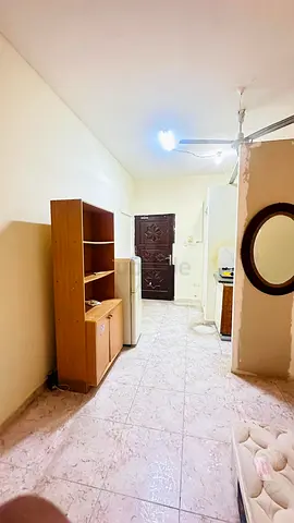 Furnished family room with attached bath and kitchen
