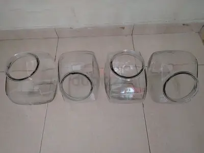 Set of 4 Glass Storage Jars