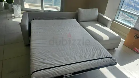 ikea vimle L shape sofa bed with mattress