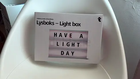 Lysboks Light Box Letter Board - New in Box