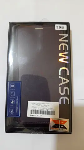 New Case protective flip phone cover with card holder (purple) unopened packaging