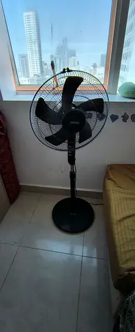Used Adjustable Height Pedestal Fan - Good Working Condition
