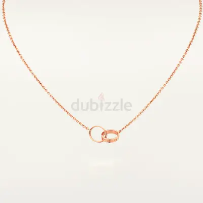 Cartier LOVE bracelet and Necklace (Pendant) 18k Rose Gold