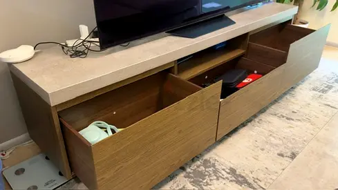 Modern wooden TV cabinet (Home Centre)