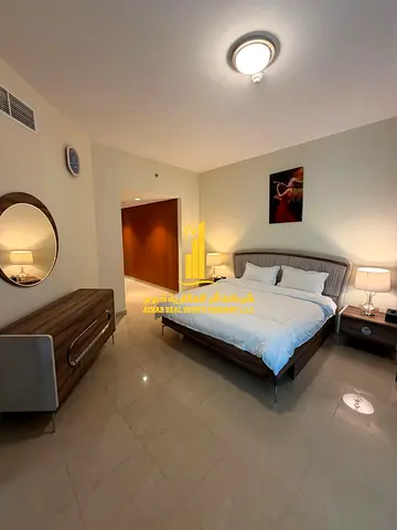 A fully furnished 2-bedroom apartment, with sea view balcony, including all services, with a gym, swimming pool, and private parking.