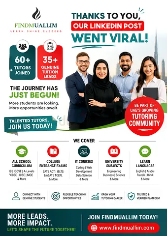 FindMuallim - A bilingual tutor marketplace with verified tutors for all curricula