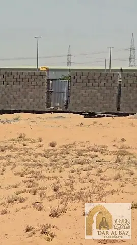 Industrial or commercial land suitable for all commercial and industrial purposes in Al-Arqoub Industrial Area. Land area 36412 sq m. Includes 2 offic