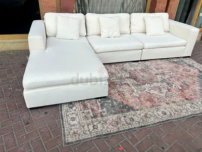 Marina home L Shape Sofa Beige