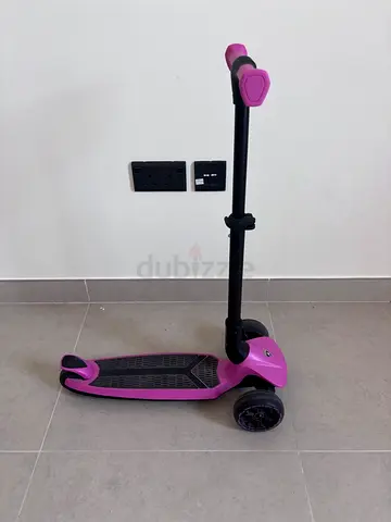 Purple 3-Wheel Kids Scooter - Stable and Adjustable Handle