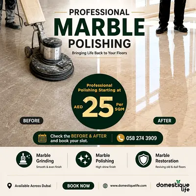 We Do Marble Polishing and Restoration