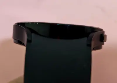 Used Samsung Galaxy Watch (black) - good condition, heart sensor shown