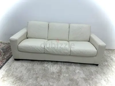 Pure leather Natuzzi sofabed