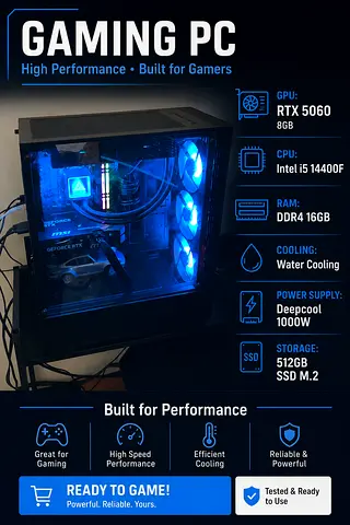 Gaming pc 5060 with warranty