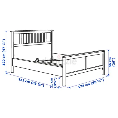 HEMNES
Bed white color with mattress, 160x200 cm