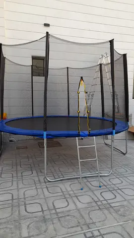 3m Round Trampoline with Safety Net and Ladder - Good Condition