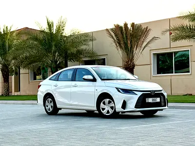 Toyota Yaris 2026, GCC specs. 7,000 km . Under Agency warranty ( Alfuttaim ).Car is like new .
