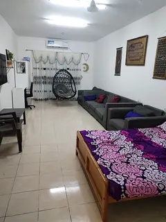 Big Furnished Room for rent for 2 months (only for families)