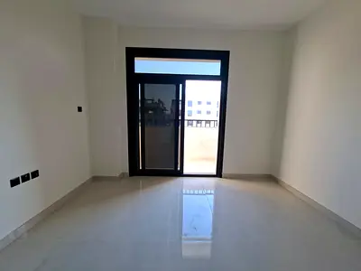 In 12 cheques payment a Luxurious 1bhk flat with 1 washroom + balcony available near Claro coffee Al Jada , Sharjah
