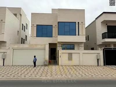 Luxury villa in Princess Village, Al Yasmin, two floors and a roof, price includes registration and