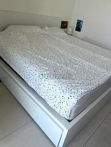 Ikea King size bed with mattress available in perfect condition no