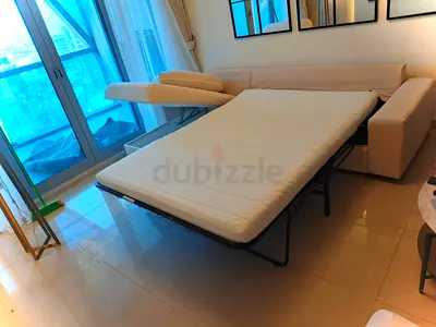 As perfect condition IKEA vimle beige color sofa bed with storage