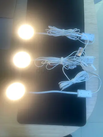 Set of three lights for cabinet from ikea with controller