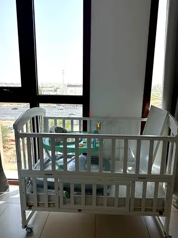 Moon Wooden Baby Crib