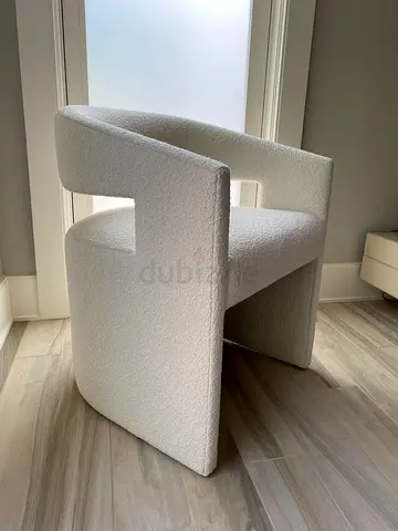Modern Boucle Fabric Sofa with Cushions