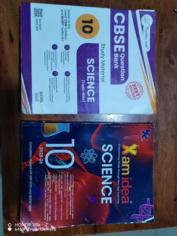 2025 - 26 Question Bank Grade 10 Science - CBSE Question Bank + XAm Idea Science Book