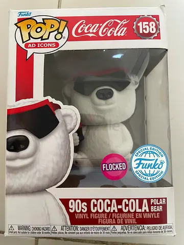 Flocked Coca Cola Polar Bear Funko Pop