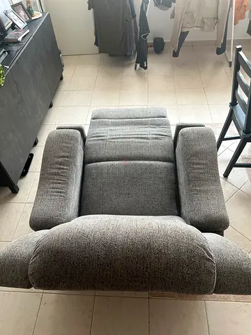 Comfortable Grey Fabric Armchair - Great Condition - From Home Centre - Minimal usage - First owner