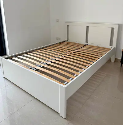 Ikea Queen Size Bed with mattress available in perfect condition