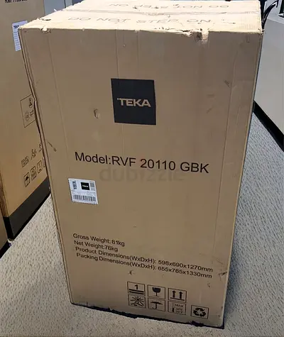 TEKA RVF 20110 GBK Wine Cooler | 110 Bottles | Black Glass | Premium