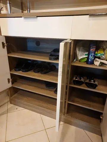 Shoe rack from home center