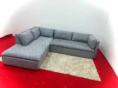 Excellent condition pottery barn grey color sofa