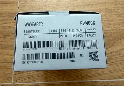 Ray-Ban Wayfarer Sunglasses (RW4006) - Shiny Black - New in Box