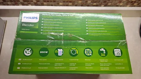 Dubai - Al-Muraqqabat / New / Philips Blender 5000 Series (ProBlend Crush, 800W, glass jar)