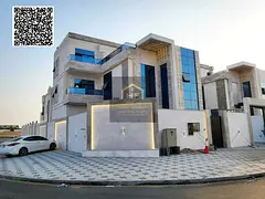 For sale: Two-story villa with a roof terrace and 6 bedrooms in Al-Haliyo 2 area. Modern design, ful