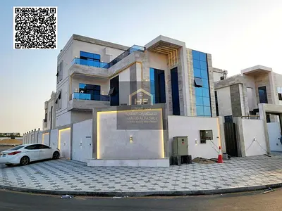 للبيع فيلا طابقين مع رووف ٦ غرف في منطقة الحليو٢ - فيلا بتصميم عصري - واجهة حجرية كاملة - قريب من حديقة الحميدية شامل رسوم التسجيل والتمليك والكهرباء