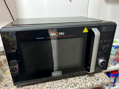 Black+Decker AeroFry Convection Microwave Oven - one time used (under warranty)