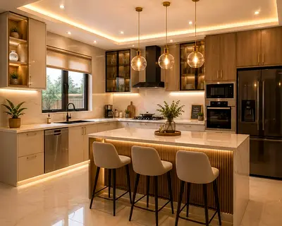 Modern design kitchen island