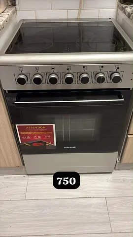 4-Burner Electric Ceramic Hob with Oven - Good Condition, Ready to Use