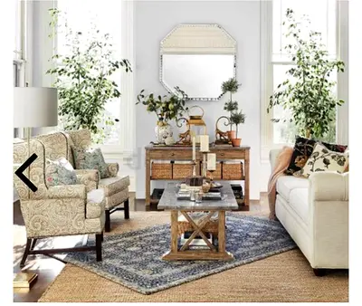 Pottery Barn Rug Blue Multi 8 x 10 size