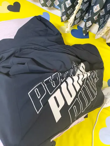 Black Puma Hoodie - Good Condition, Size L
