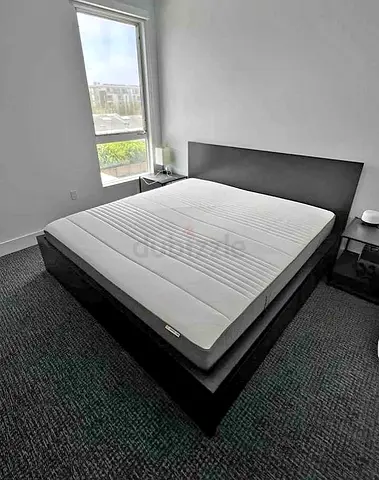 IKEA King Size Bed + 2 Storage Drawers + Mattress