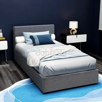 Luxury Fabric Bed Frame With Mattress Stylish Modern Design Headboard